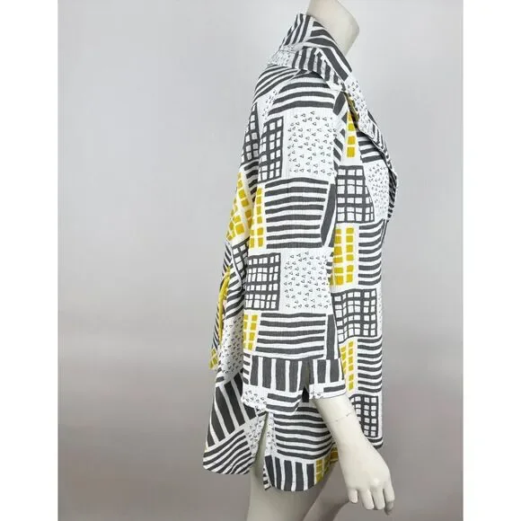 Moonlight Art to wear Lightweight Jacket‎ Women XL? 3/4 Sleeve Collared Blazer
